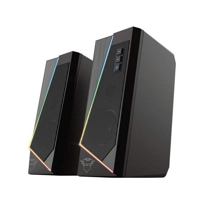 Trust Altavoces 2.0 Zoxa Rgb 6 W Rms 12 W Max 6 Modos Iluminacion Autoalimentado Usb Led Color Negro