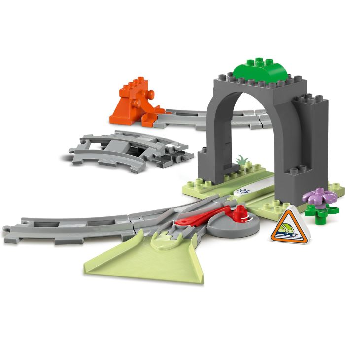 Lego Duplo 10425 Set de Expansión Túnel y Vías Ferroviarias para niños +2 años, con 10 tramos de vía y cambio de agujas 3