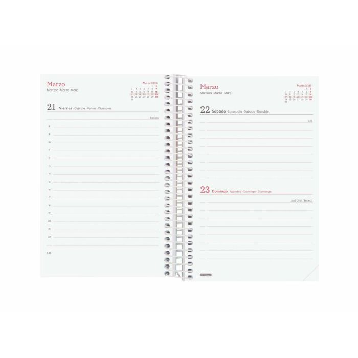 Agenda Finocam DESIGN COLLECTION 11,7 x 18,1 cm 2025 Floral 3