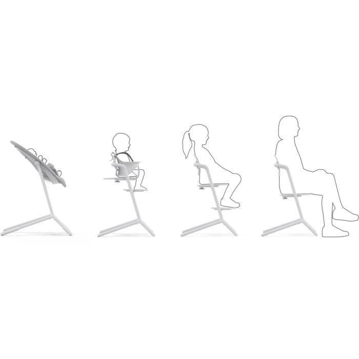 Trona escalable y ajustable Lemo 2 - CYBEX - Todo blanco 2 Trona escalable y ajustable Lemo 2 - CYBEX - Todo blanco 2