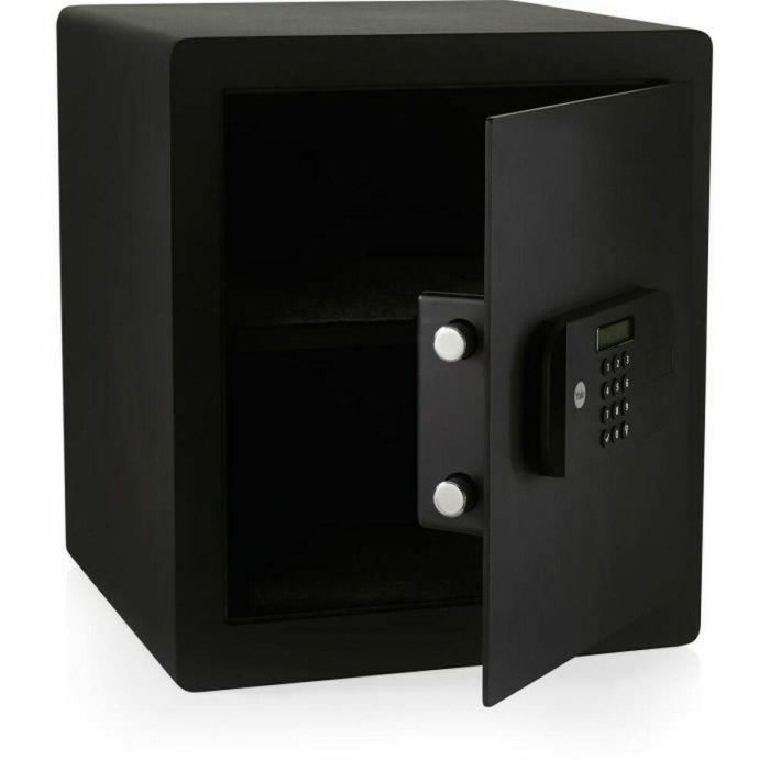 Yale YSEB/400/EB1 Caja fuerte de seguridad electrónica para escritorio H.40xW.35xD.34 cm 38.5L - Acero blindado y placa antitaladro 0 Yale YSEB/400/EB1 Caja fuerte de seguridad electrónica para escritorio H.40xW.35xD.34 cm 38.5L - Acero blindado y placa antitaladro 0