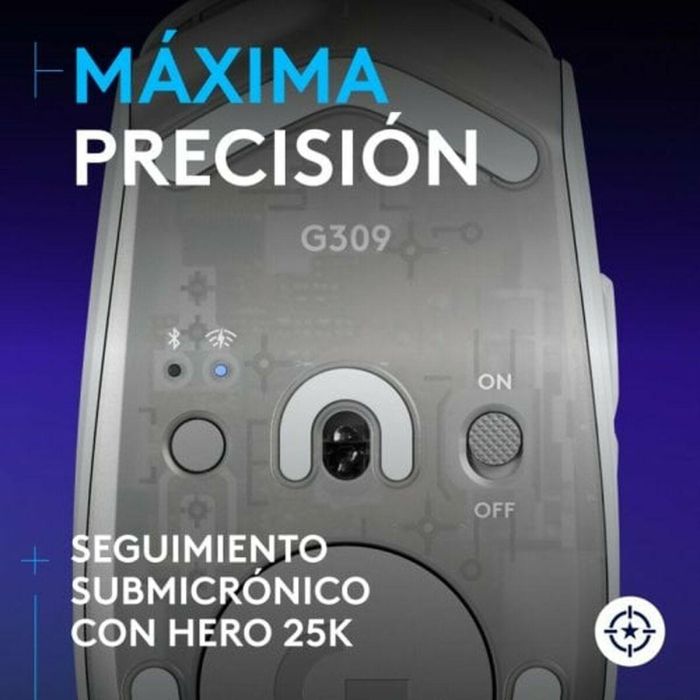 Logitech G Ratón Inalámbrico Gaming G309 - Tecnología LIGHTSPEED, Sensor HERO 25K 15
