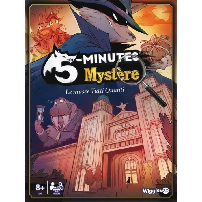 Asmodee AUC1700572922757 5 Minutes Mystery - Juego de Mesa de Cartas Wiggles 3D 3