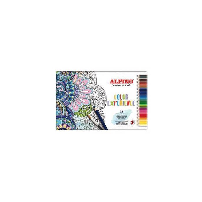 Alpino Lápices De Colores Experience Acuarelables 177 mm C-Surtidos Estuche Metálico 36 Ud Alpino Lápices De Colores Experience Acuarelables 177 mm C-Surtidos Estuche Metálico 36 Ud