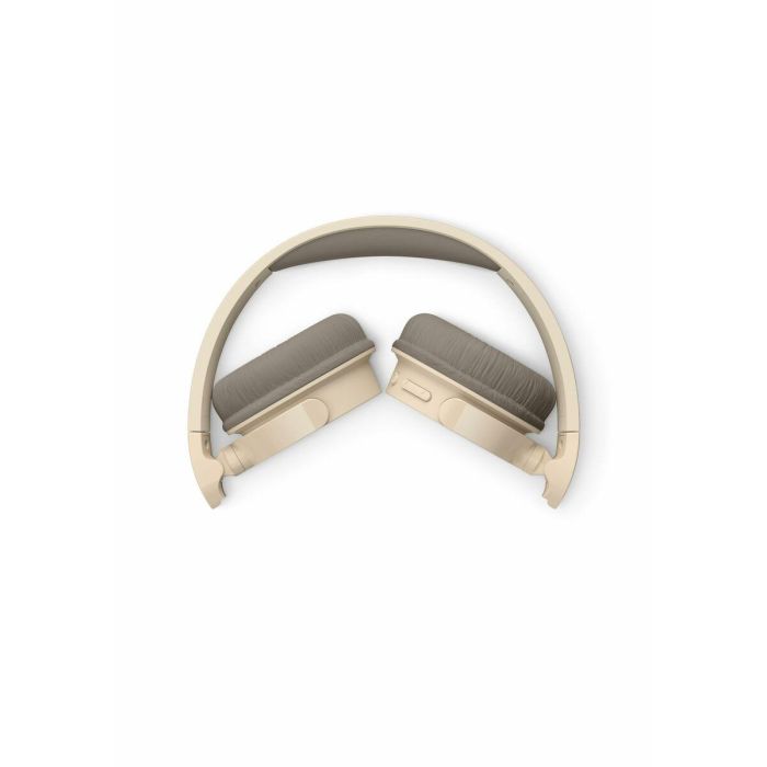 Philips TAH3209BG/00 Auriculares Inalámbricos de Diadema, Micrófono, Bluetooth 5.3, 25h Batería, Plegables, Sonido con Graves Dinámicos, Beige 2