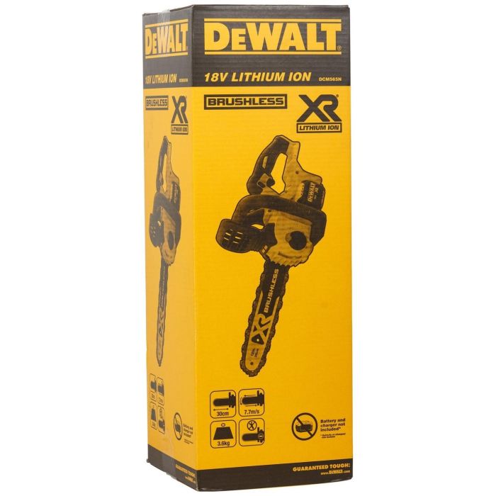 DEWALT DCM565N-XJ Motosierra a Batería 18V 5Ah con Hoja de 30 cm - Negro/Amarillo 3 DEWALT DCM565N-XJ Motosierra a Batería 18V 5Ah con Hoja de 30 cm - Negro/Amarillo 3