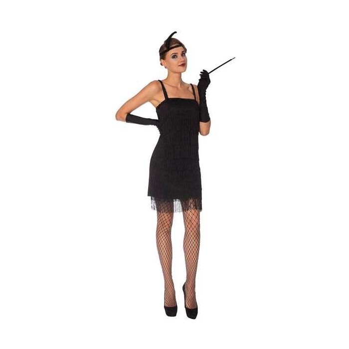 Disfraz adulto black flapper dress talla 16-18 1 Disfraz adulto black flapper dress talla 16-18 1