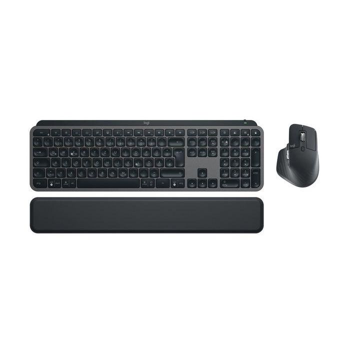 Logitech MX Keys S Combo Performance: MX Master 3S, MX Keys S, MX Palm Rest. Teclado y Ratón Inalámbricos para Productividad y Precisión. 2
