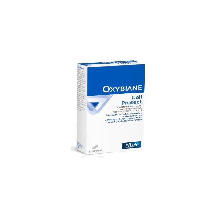 PILEJE Oxybiane Cell Protect 60 Cápsulas con Vitaminas B2, C, E, Zinc y Selenio para Proteger Células del Estrés Oxidativo