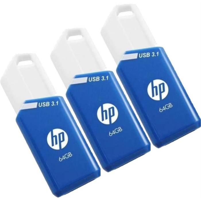 HP PENDRIVE USB 3.1 PACK 3UD 64GB X755W