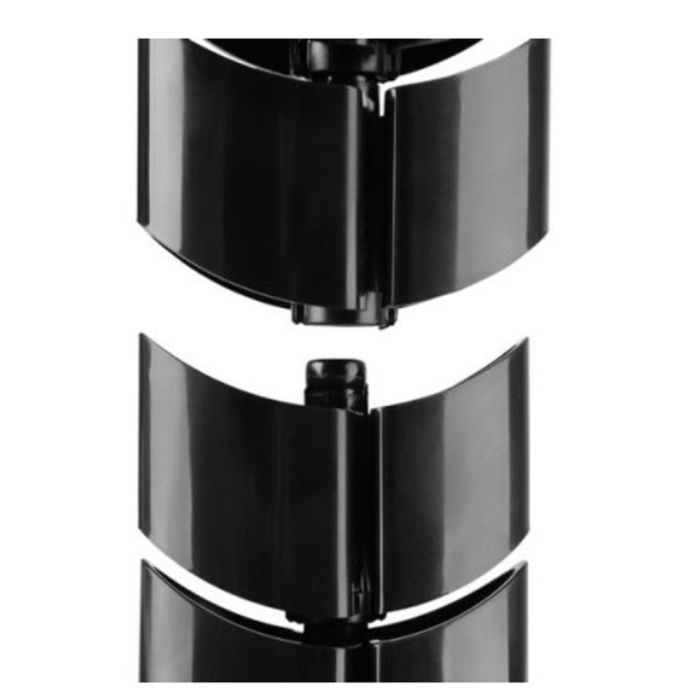 Equip Organizador de Cables Doble Canal Color Negro 1 Equip Organizador de Cables Doble Canal Color Negro 1