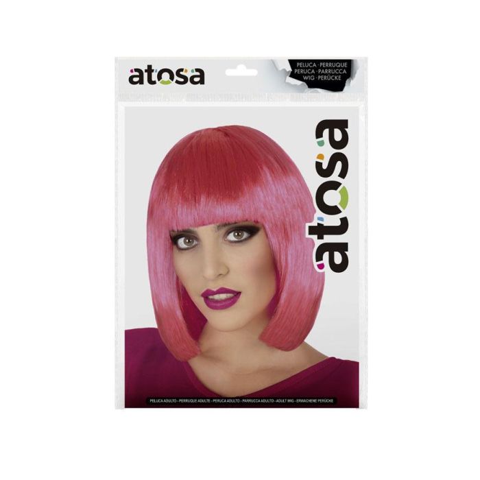 Peluca Corta Lisa Fucsia con Flequillo Recto 100g – Ideal para Disfraces, Festivales y Looks Manga/Futuristas 1 Peluca Corta Lisa Fucsia con Flequillo Recto 100g – Ideal para Disfraces, Festivales y Looks Manga/Futuristas 1