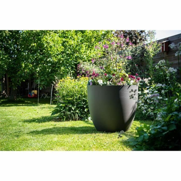 Garden Id Phoenix Maceta Antracita 60 x 56 cm 100% Reciclada y Reciclable Resistente a Heladas y UV Exterior 1
