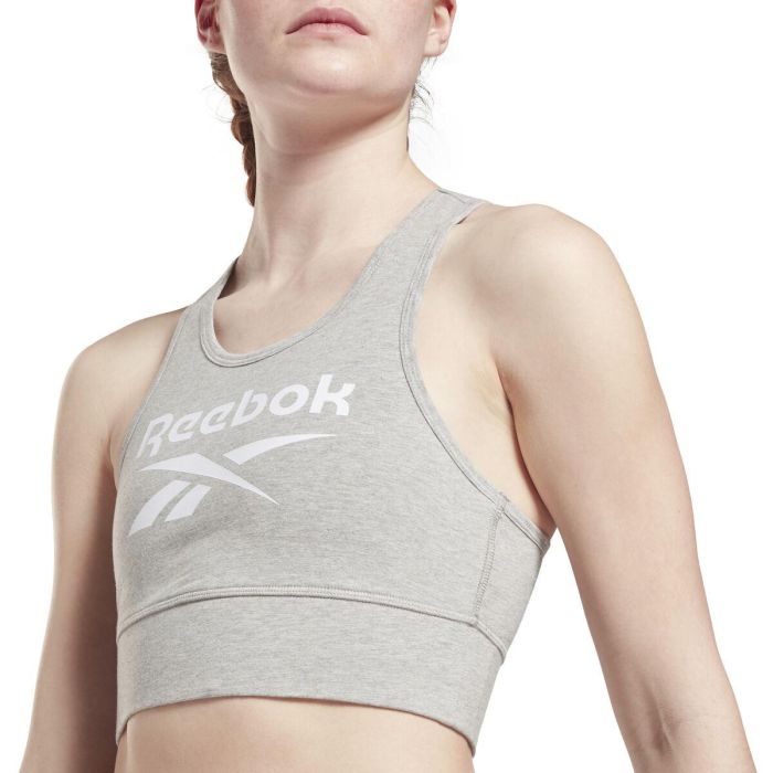 Top Deportivo de Mujer Reebok BRALET GR9393 Gris