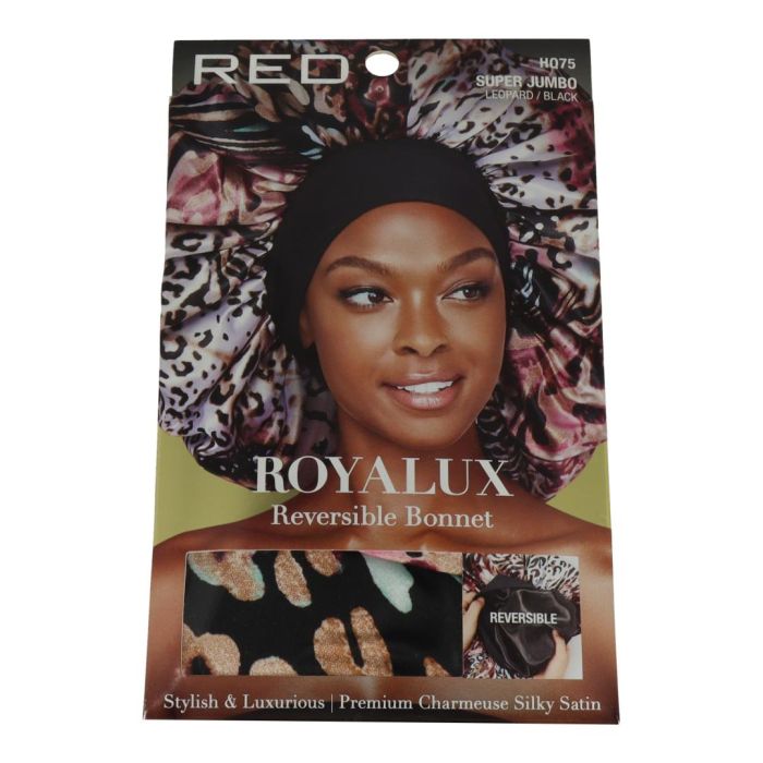 Red Kiss Gorro de Satén Reversible Super Jumbo Royallux – Protege el cabello, evita frizz y mantiene hidratación