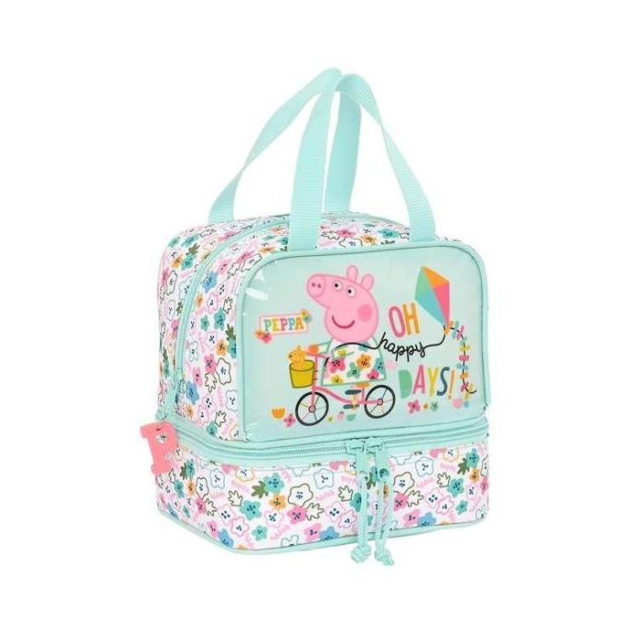 Portameriendas Térmico Peppa Pig Cosy corner Azul claro (20 x 20 x 15 cm) 5