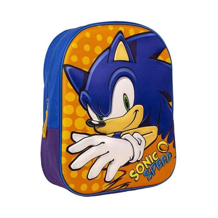Mochila infantil 3D sonic 31 cm