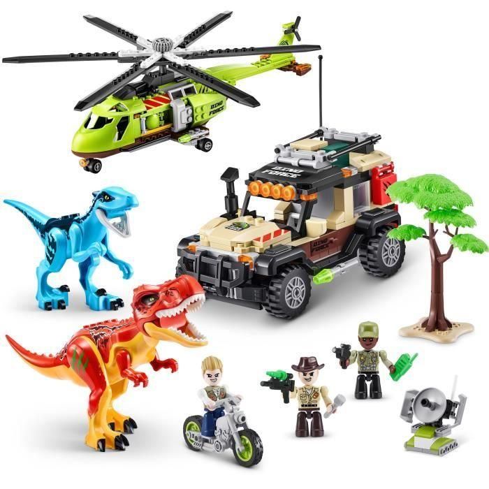 Set de Construcción - ZURU - Dino Adventure Dino Hunt (592 piezas) - Aventura prehistórica con dinosaurios y vehículos 4 Set de Construcción - ZURU - Dino Adventure Dino Hunt (592 piezas) - Aventura prehistórica con dinosaurios y vehículos 4
