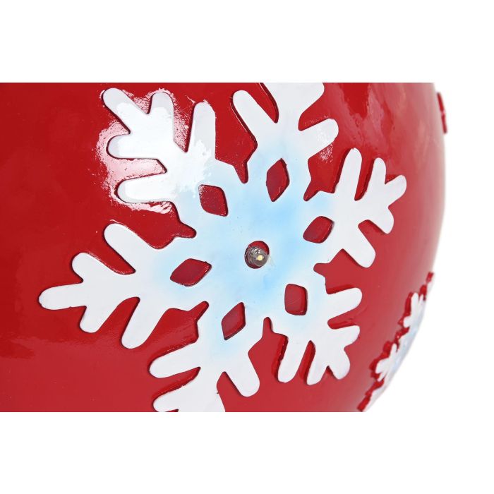 DKD Home Decor Figura Navidad Tradicional Rojo Verde Resina Led 25.5 x 24 x 42 cm 3