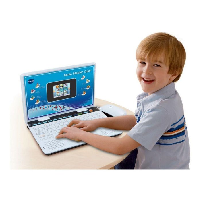 Portátil Infantil VTech Genio Máster Color Bilingüe/ Azul 3 Portátil Infantil VTech Genio Máster Color Bilingüe/ Azul 3