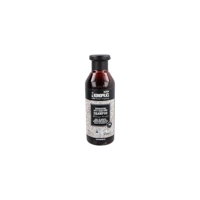 Dr. Konopka's Champú Anticaída Energizante Hombre 280ml Vegano con Jengibre y Menta para Cabello Fuerte y Sano