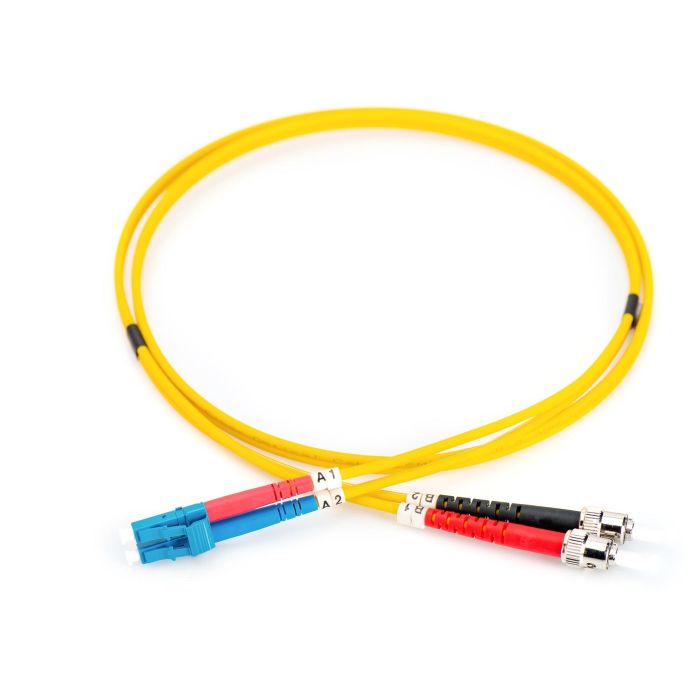 Digitus Cable Fibra Óptica LC a ST 2.00m Monomodo Duplex OS2 Amarillo 1
