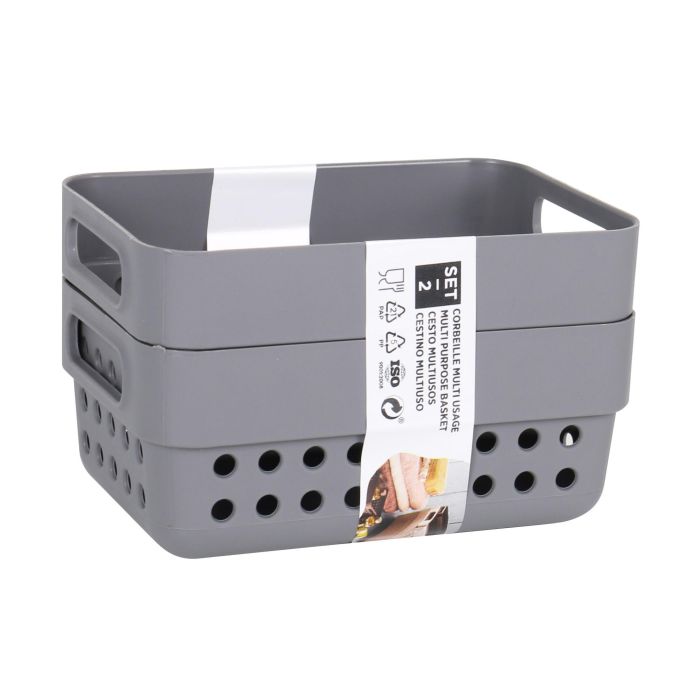 Cesta Multiusos Confortime 12 x 7.5 x 5 cm - Set de 2 (36 Cajas) 2 Cesta Multiusos Confortime 12 x 7.5 x 5 cm - Set de 2 (36 Cajas) 2