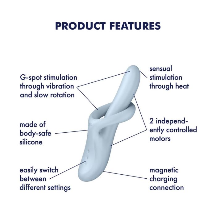 Vibrador Punto G Satisfyer Azul 2 Vibrador Punto G Satisfyer Azul 2