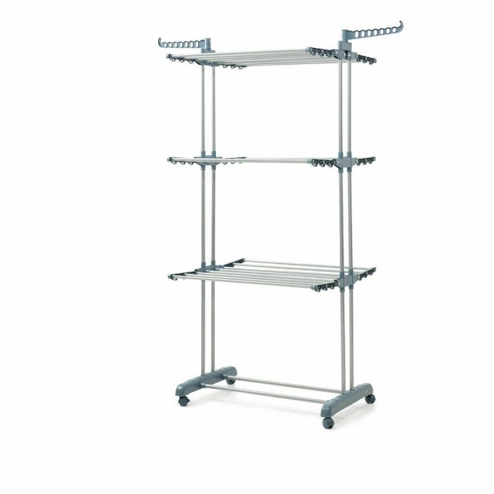 Pack Tendedero Plegable Vertical con Ruedas y Doblador de Ropa InnovaGoods 2