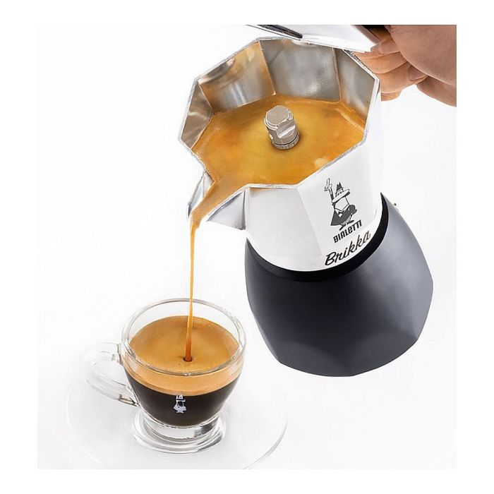 Bialetti 2023 2TZ Cafetera italiana 2 tazas Negro Acero inoxidable Aluminio Termoplástico 0,1 L Bialetti 2023 2TZ Cafetera italiana 2 tazas Negro Acero inoxidable Aluminio Termoplástico 0,1 L