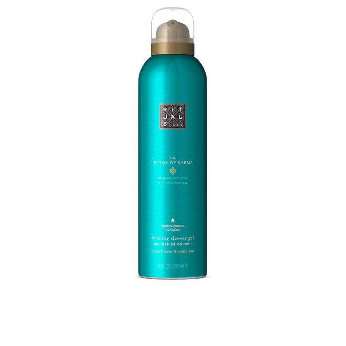 Rituals The Ritual of Karma Gel de Ducha en Espuma con Loto Sagrado y Té Blanco para Mujer, Limpia, Suaviza y Refresca la Piel 200 ml Rituals The Ritual of Karma Gel de Ducha en Espuma con Loto Sagrado y Té Blanco para Mujer, Limpia, Suaviza y Refresca la Piel 200 ml