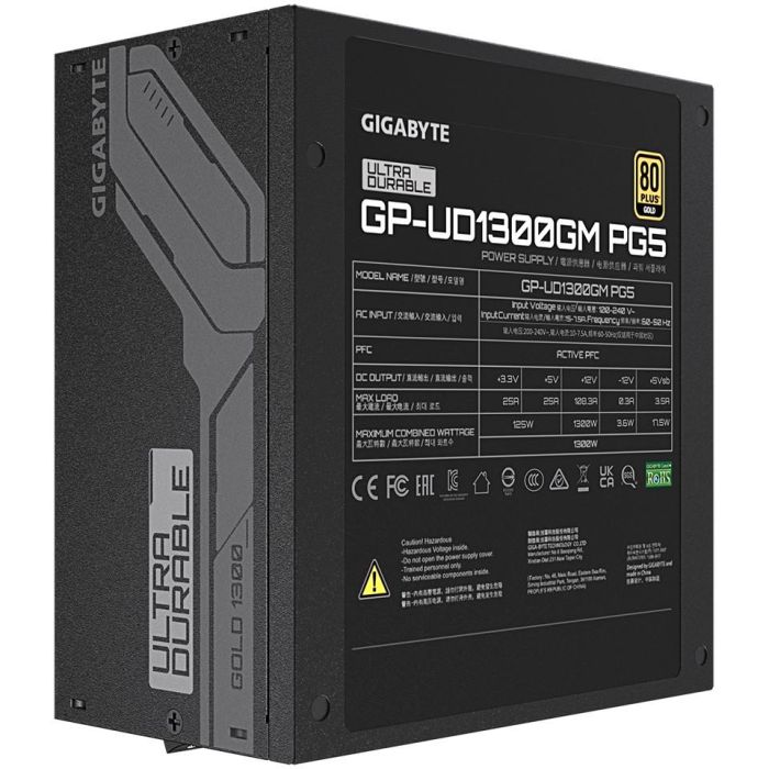 Gigabyte UD1300GM PG5 Fuente de Alimentación 1300W 80 PLUS Gold ATX Totalmente Modular GP-UD1300GM PG5 GEU1 4 Gigabyte UD1300GM PG5 Fuente de Alimentación 1300W 80 PLUS Gold ATX Totalmente Modular GP-UD1300GM PG5 GEU1 4