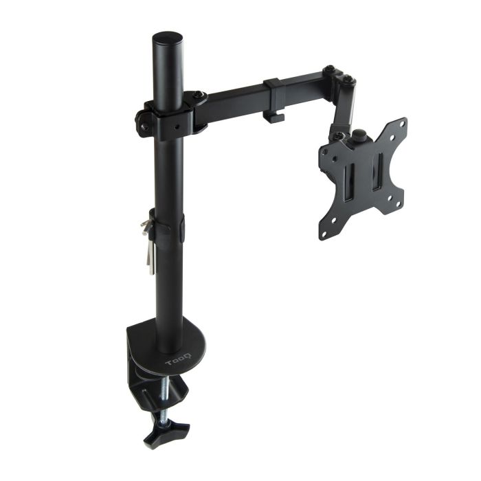 TooQ Soporte de Mesa para Monitor 13-32 Pulgadas, Giratorio e Inclinable, VESA 75x75-100x100, Carga 8 kg, Negro
