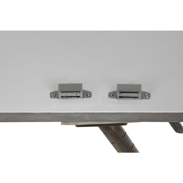 DKD Home Decor Buffet Blanco Dorado Madera Mango y Metal, 152x43x84 cm, 4 Puertas, 2 Estanterías, Hecho a Mano y Desmontable 5