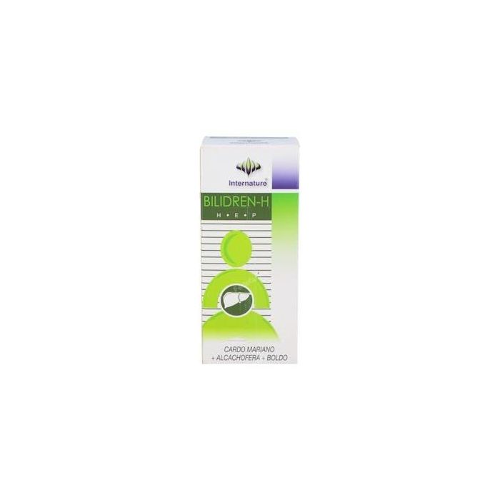 Internature Bilidren-H Jarabe 250Ml. Complemento Hepático con Cardo Mariano, Alcachofa y Boldo, Enriquecido con Vitamina B12