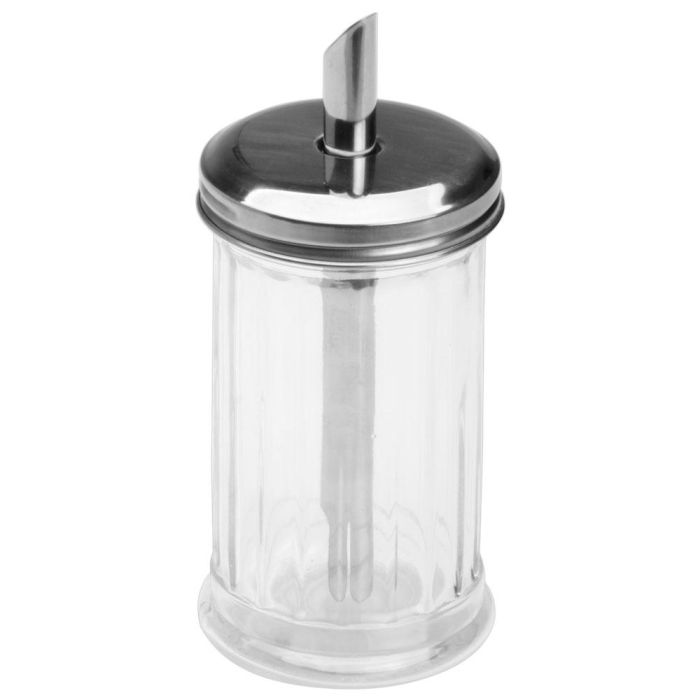 Home Deco Factory Chandeleur Dispensador Azúcar Bote Cristal con Tapa Metálica 275 Ml 0 Home Deco Factory Chandeleur Dispensador Azúcar Bote Cristal con Tapa Metálica 275 Ml 0