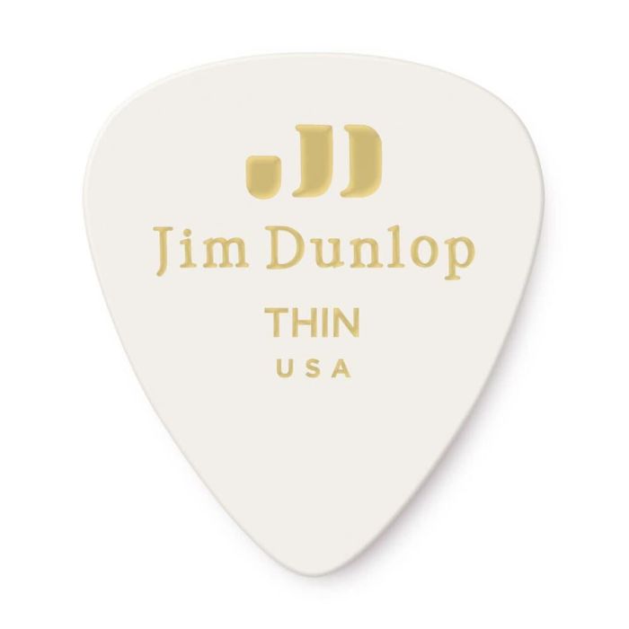 Dunlop Pack 72 Púas Genuine Celluloid Classic Blanca - Thin