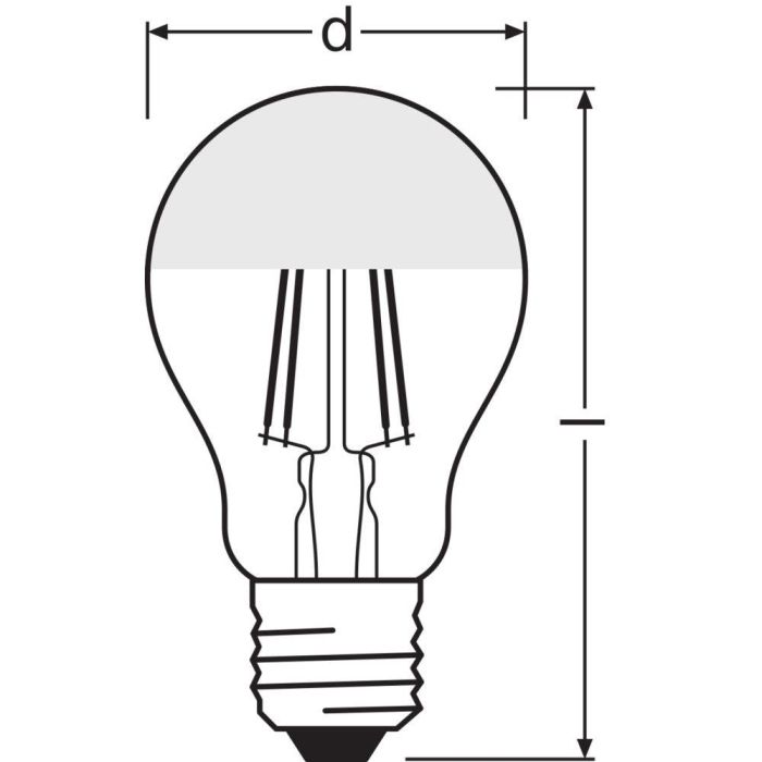 [LVE-4099854062742] Ledvance/Osram Bombilla LED "Classic" E27 6,5W 650Lm 2700K 300º IP20 1