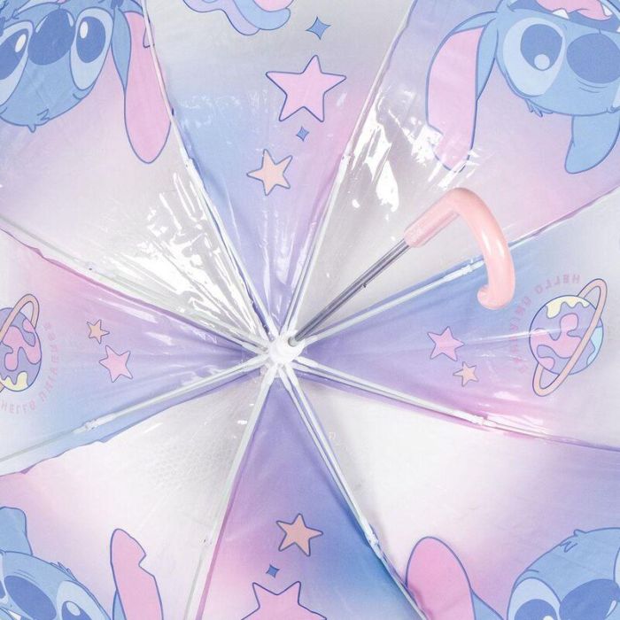 Cerdá Paraguas Manual de Burbuja Transparente con Diseño de Stitch 45 cm, Ideal para Niños a partir de 3 años, Color Azul 5 Cerdá Paraguas Manual de Burbuja Transparente con Diseño de Stitch 45 cm, Ideal para Niños a partir de 3 años, Color Azul 5