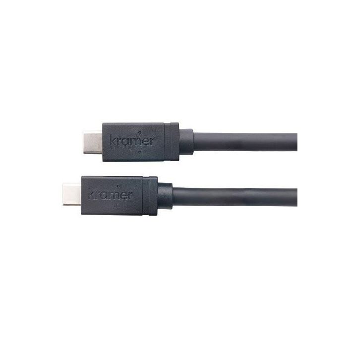 Kramer C-U32/FF-3 Cable USB-C Full Featured, USB 3.2 Gen-2 Super Speed+, 3 Feet, Negro - 96-0235103 1 Kramer C-U32/FF-3 Cable USB-C Full Featured, USB 3.2 Gen-2 Super Speed+, 3 Feet, Negro - 96-0235103 1