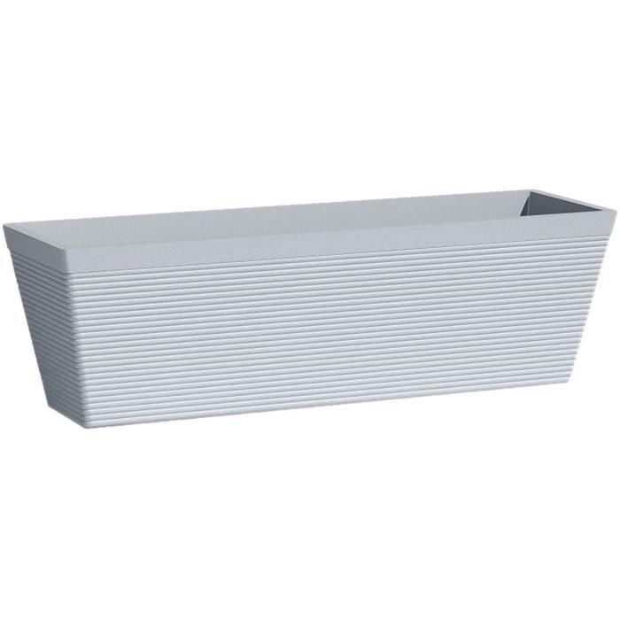 Jardinera - GARDEN ID - Green Care Impact Azul-Gris - 50 x 16 x 16 cm - Garantía de 10 años - 100% reciclado - Resistente a los rayos UV/gel Jardinera - GARDEN ID - Green Care Impact Azul-Gris - 50 x 16 x 16 cm - Garantía de 10 años - 100% reciclado - Resistente a los rayos UV/gel