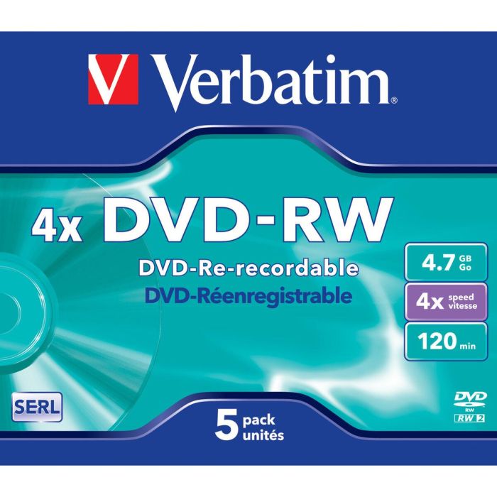 DVD-RW Verbatim VB-DMW44JC 5 Unidades 1