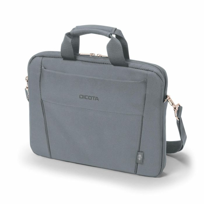 DICOTA Maletín Slim Case Base para portátiles de 11-12.5" (31.8 cm) Gris, Fabricado con Materiales Reciclados