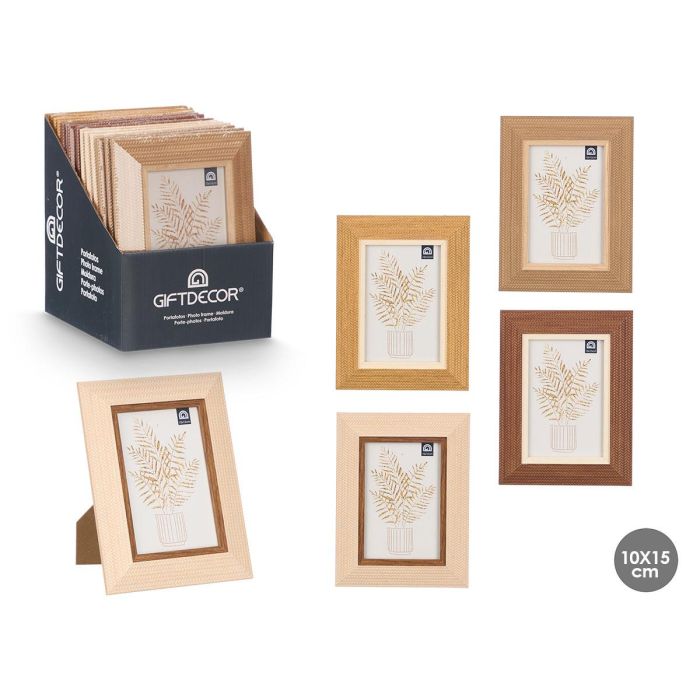 Giftdecor Portafotos Relieve 10x15 cm, Madera MDF y Vidrio, Colores Surtidos (24 Unidades) Giftdecor Portafotos Relieve 10x15 cm, Madera MDF y Vidrio, Colores Surtidos (24 Unidades)