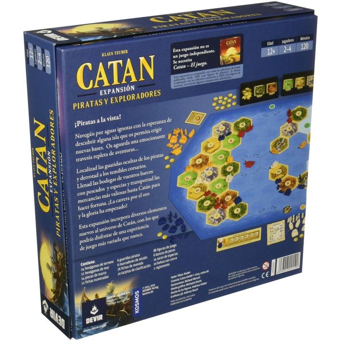 Devir Catan Piratas y Exploradores Juego de Mesa Estrategia Español 12+ años Hasta 4 Jugadores Cartón/Plástico 4