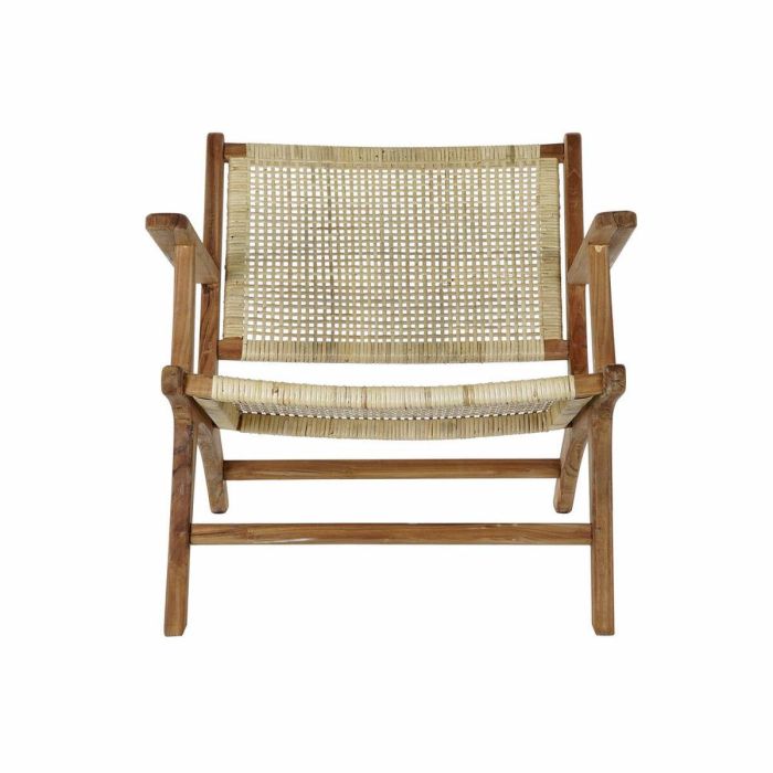 DKD Home Decor Butaca Balines de Ratán y Teca Natural y Marrón Claro 78cm Largo x 69cm Ancho x 68cm Alto Altura asiento 39 cm 2 DKD Home Decor Butaca Balines de Ratán y Teca Natural y Marrón Claro 78cm Largo x 69cm Ancho x 68cm Alto Altura asiento 39 cm 2
