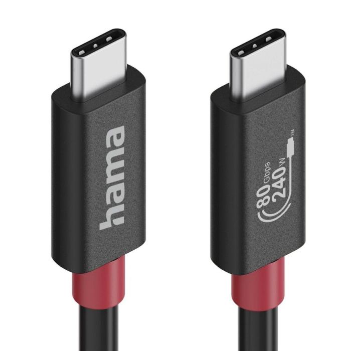 Cable USB-C Hama 00200799 Negro 2