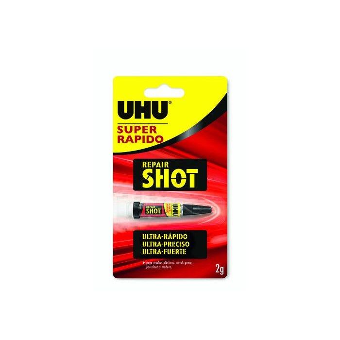 Uhu 6314564 Super rápido shot 2 g - Pegamento líquido ultra rápido, resistente al agua y lavavajillas