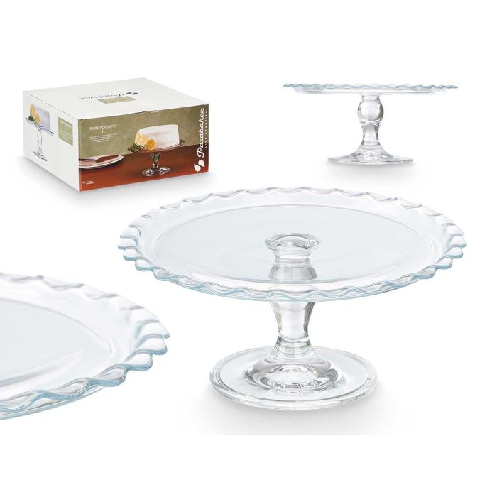 Pasabahce Tartera con Pie de Vidrio Diametro 26 cm, Transparente, Ideal para Hornear y Servir, 12 cm de Alto (Set de 4) 0 Pasabahce Tartera con Pie de Vidrio Diametro 26 cm, Transparente, Ideal para Hornear y Servir, 12 cm de Alto (Set de 4) 0
