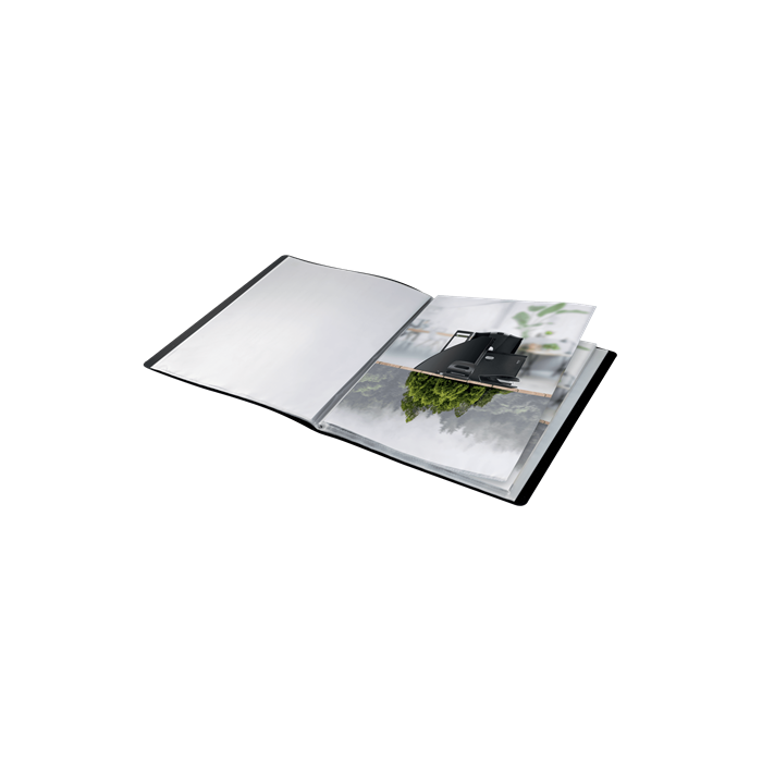 Leitz Carpeta Recycle Escaparate DIN A4 20 Fundas Polipropileno Negro 90% Reciclado 1